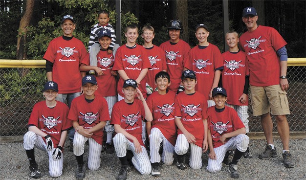 The Mercer Island Yankees majors team recently won the Bellevue Mercer Island City Championship. The team includes: Christian Clarke