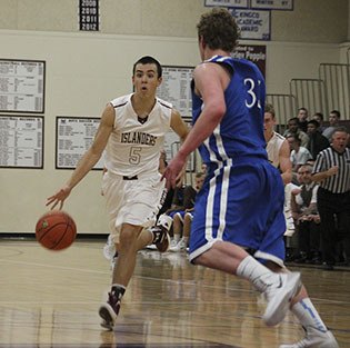 Mercer Island captain Chris Lawler scored a game-high 20 points against Liberty Dec. 17.