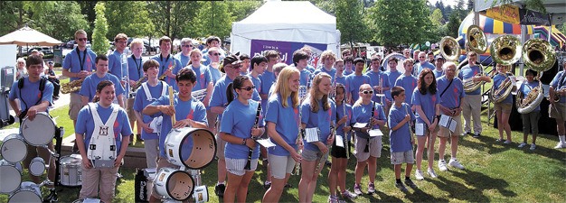 The Mercer Island Community Marching Band thrilled the crowd when it appeared at the Grand Parade during Summer Celebration! on July 14. The band’s founding father