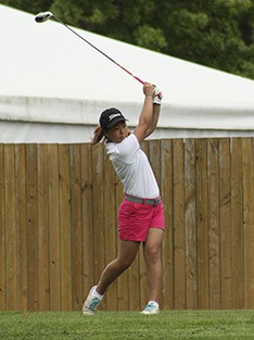 Rachel Fujitani earned the top spot at the Sea-King 3A District girls golf tournament Monday