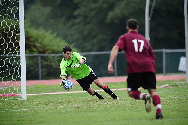 Haverford College goalkeeper and Islander grad Sam Miller recorded his first shutout of the season last Saturday against Lebanon Valley