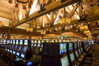 The gaming floor at the new Snoqualmie Casino in North Bend has 1