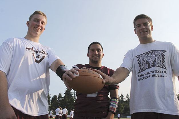 Captains (from left) Joe Williams