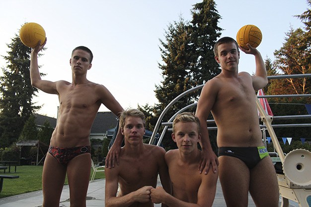 Water polo captains for 2014 are  from left