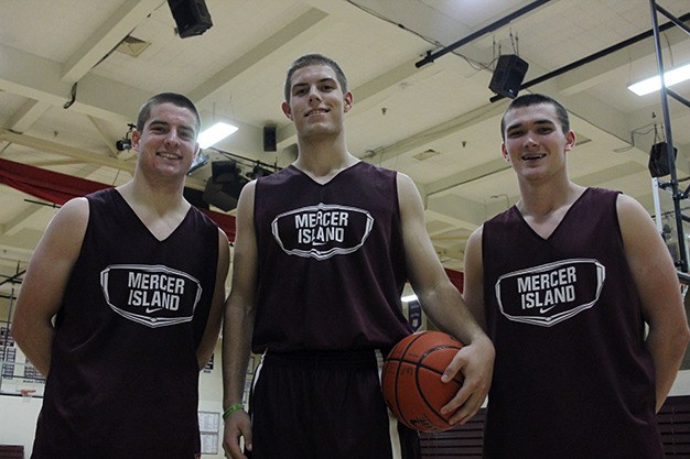 Boys basketball captains David Emanuels