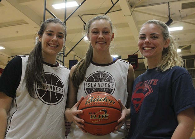 Girls basketball captains Julia Blumenstein