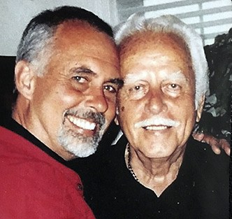 Pastor Greg Asimakoupoulos with his father.