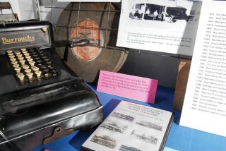 Chad Coleman/Mercer Island Reporter A historical display at City Hall contains artifacts from the Lightfoot family. The Lightfoot Brothers’ enterprises flourished on the Island from 1914 until the 1980s. Part of the enterprise