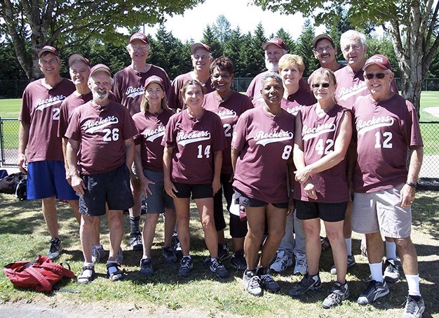 The Mercer Island Rockers include (front row)  Cam McLeod