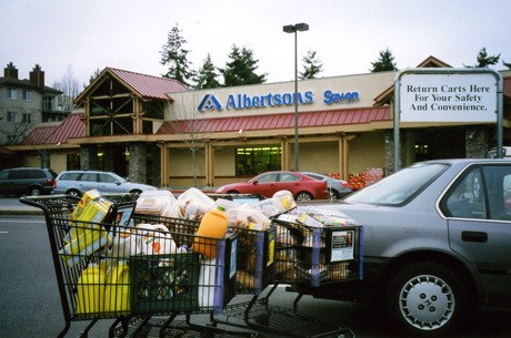 Every Sunday employees at the Mercer Island Albertsons and Mercer Island residents take donated food to the Union Gospel Mission in downtown Seattle. The store also donates to the Friends of the Needy and Hopelink