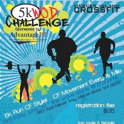 Mercer Island CrossFit is hosting a 5K CrossFit challenge on Saturday