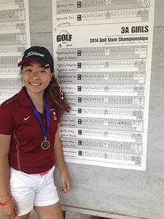 Mercer Island freshman Rachel Fujitani became the Islanders' first-ever girls golf singles state champion Thursday