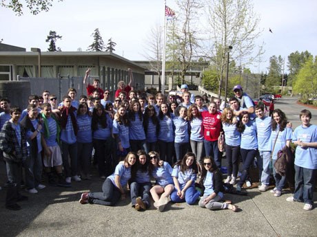Approximately 90 teens spent Sunday volunteering for seven nonprofit organizations as part of J-Serve