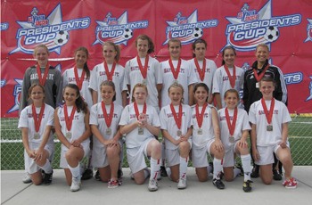 The Eastside FC girls U13 team recently placed second at the Region IV Presidents Cup tournament.