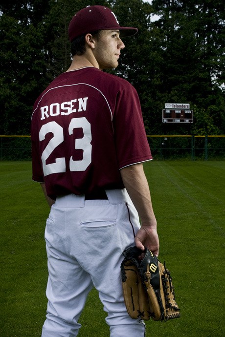 MIHS senior Byron Rosen played baseball this spring after starting his senior year in the hospital.