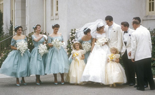 Jennifer George Heilman's mother first wore the dress in the 1950s. After her own wedding