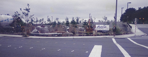 Auto Spa construction was underway in the spring of 1995