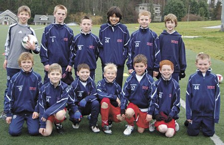 Members of the Eastside boys U-11 soccer team