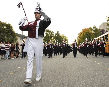 The Mercer Island High School marching band is once again competing in Battle of the Banks competition