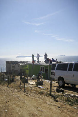 High school students with the Mercer Island Presbyterian Church journeyed to Mexico over spring break to build houses for the poor. This home