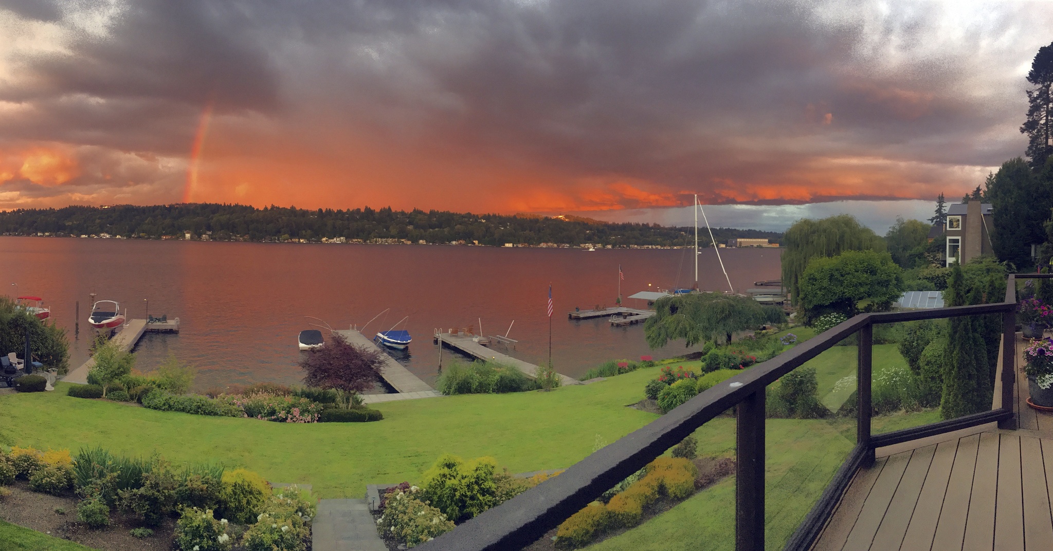 A luminous sunset over Lake Washington on a recent evening. Photo courtesy of Emily Kahan