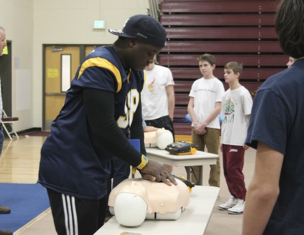 Students take part in 'Nick of Time.'