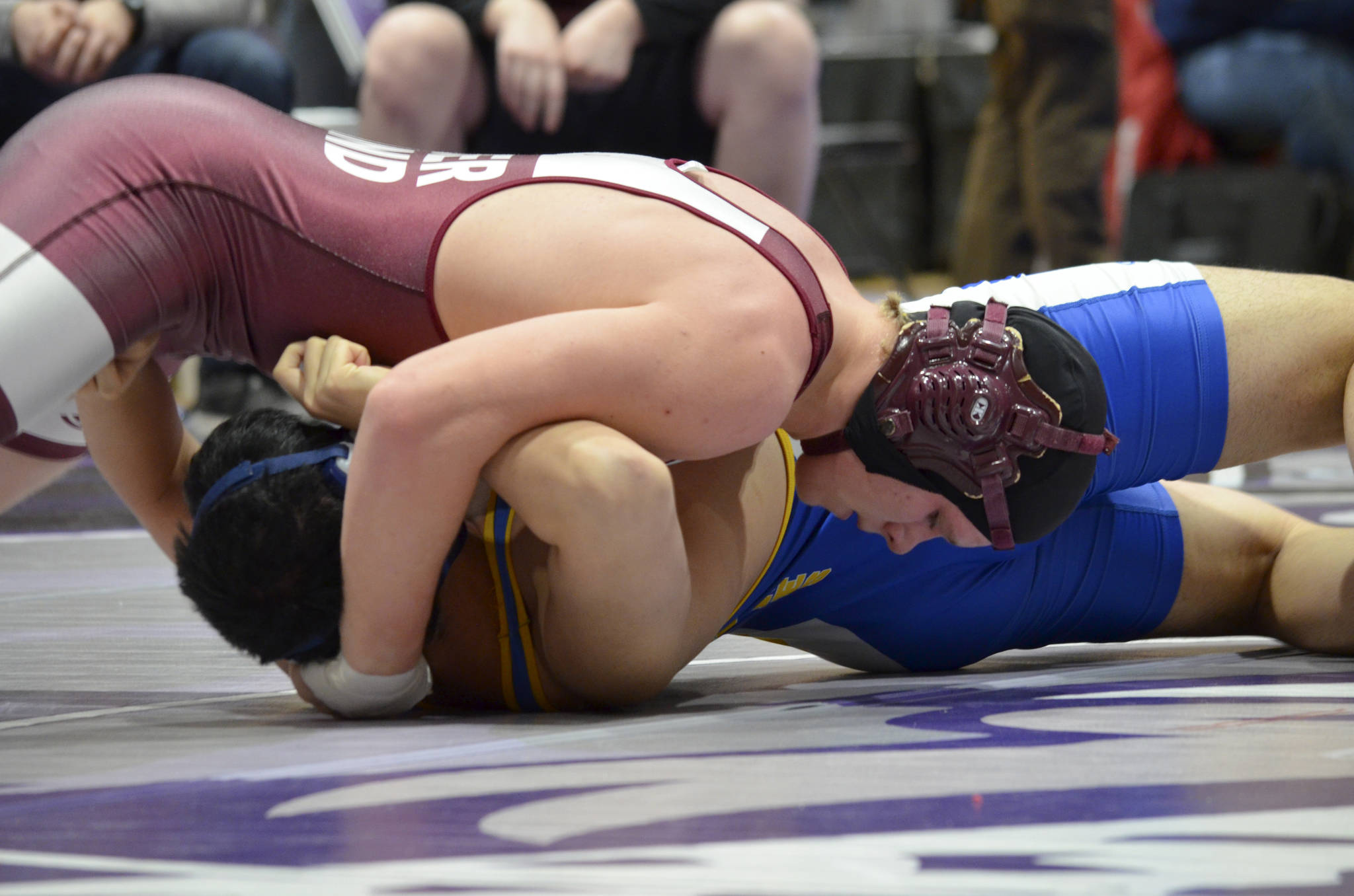 Photo courtesy of Billy Pruchno                                Mercer Island Islanders wrestler Donnie Howard (pictured) earned an individual championship in the 195-pound weight class at the KingCo 3A wrestling tournament on Feb. 3 at North Creek High School.