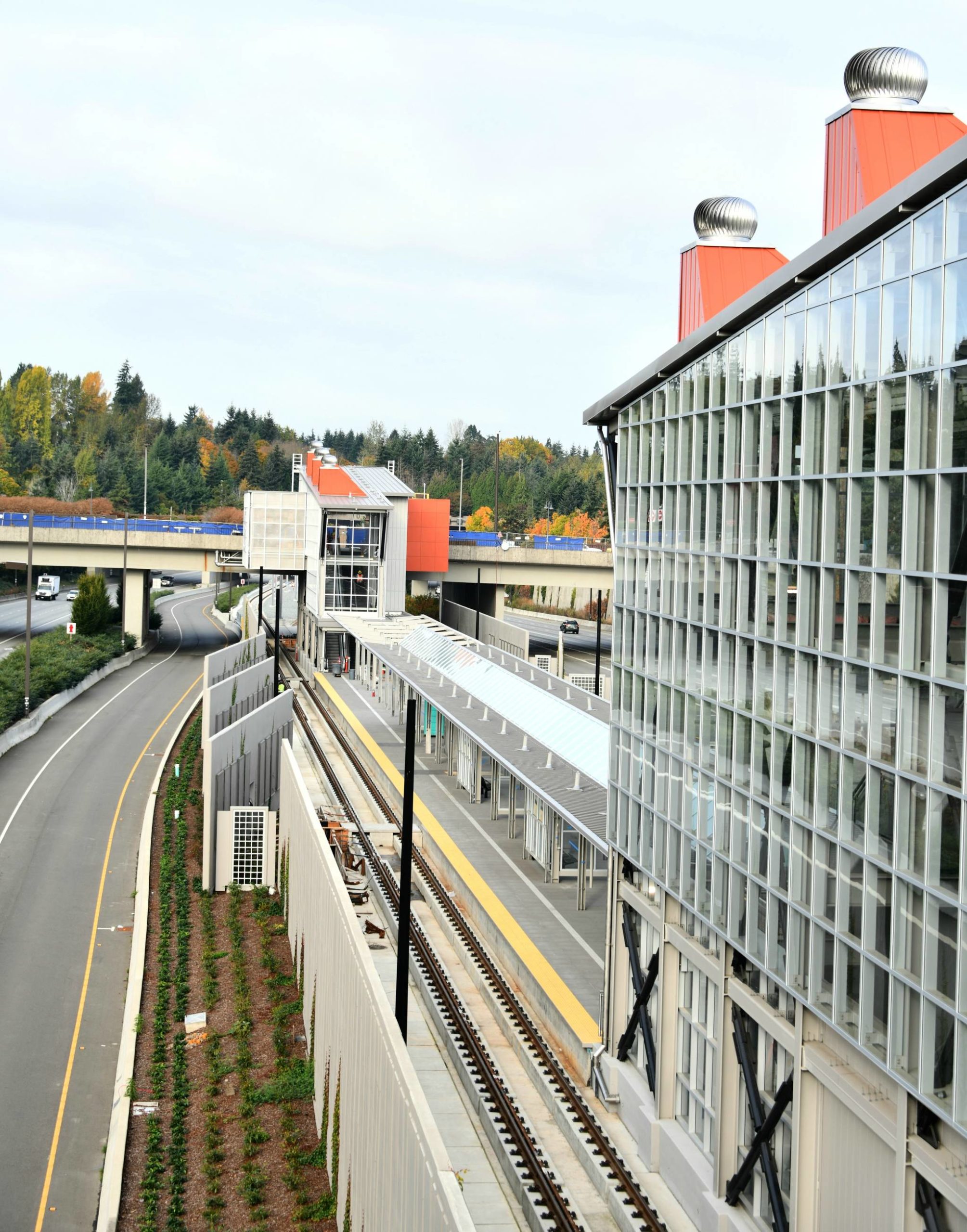 Pictured is the Mercer Island East Link Light Rail project on Oct. 27. Andy Nystrom/ Reporter