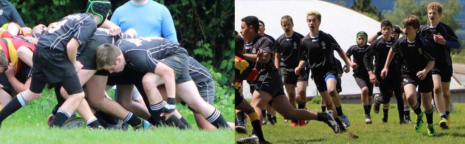 Rugby players get in on the action. Photos courtesy of Panthers Youth Rugby