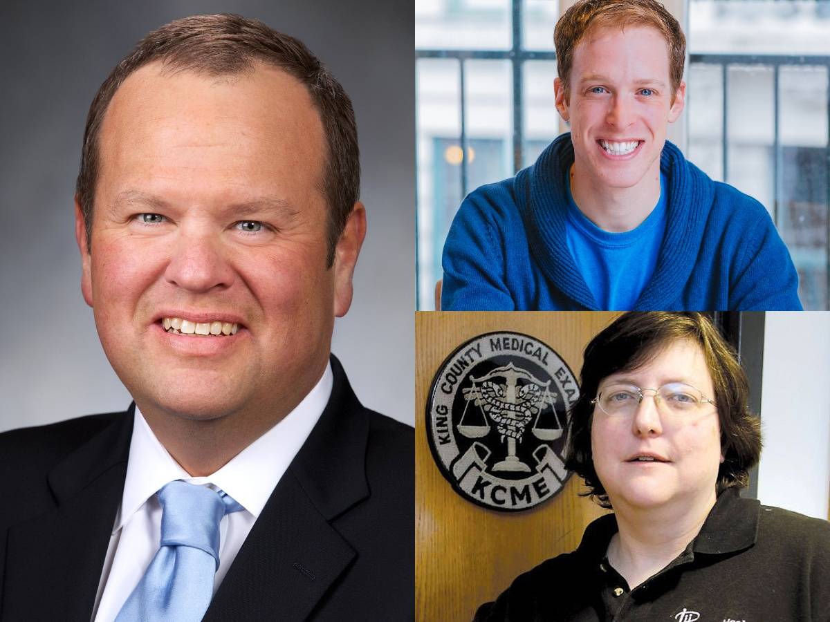 Hunter Goodman, left; Mickey Rowe, top; and Kathy Taylor, bottom. Courtesy photos