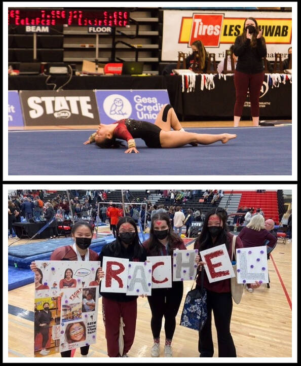 Mercer Island High School’s Rachel Ressmeyer placed eighth in the all-around competition at the 2A/3A state championships on Feb. 25-26 at Sammamish High School. The Islander finished with a total score of 36.425. She took sixth on bars (9.300), seventh on beam (9.350), tied for 17th on floor (9.275) and tied for 28th on vault (8.500). Courtesy photos