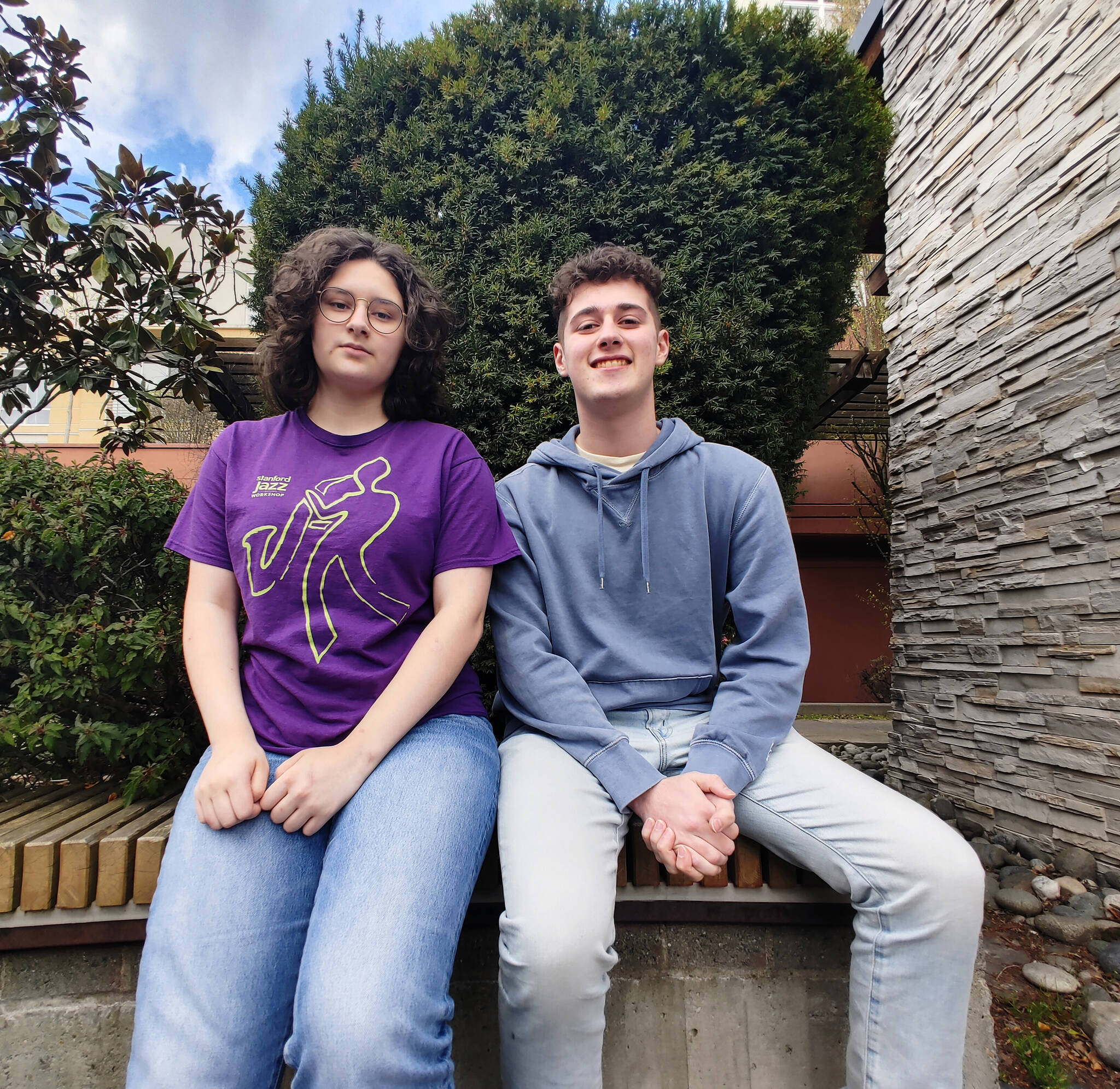 Mercer Island High School juniors Simona Yaroslavsky and Matthew Smith will be aiding and comforting Ukrainian refugees at the Mexico/United States border on April 8-11. Andy Nystrom/ staff photo