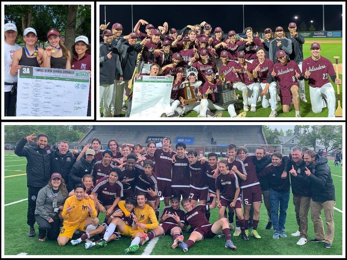 Baseball: Kym Otte photo; tennis and boys soccer: Photos courtesy of the Mercer Island School District