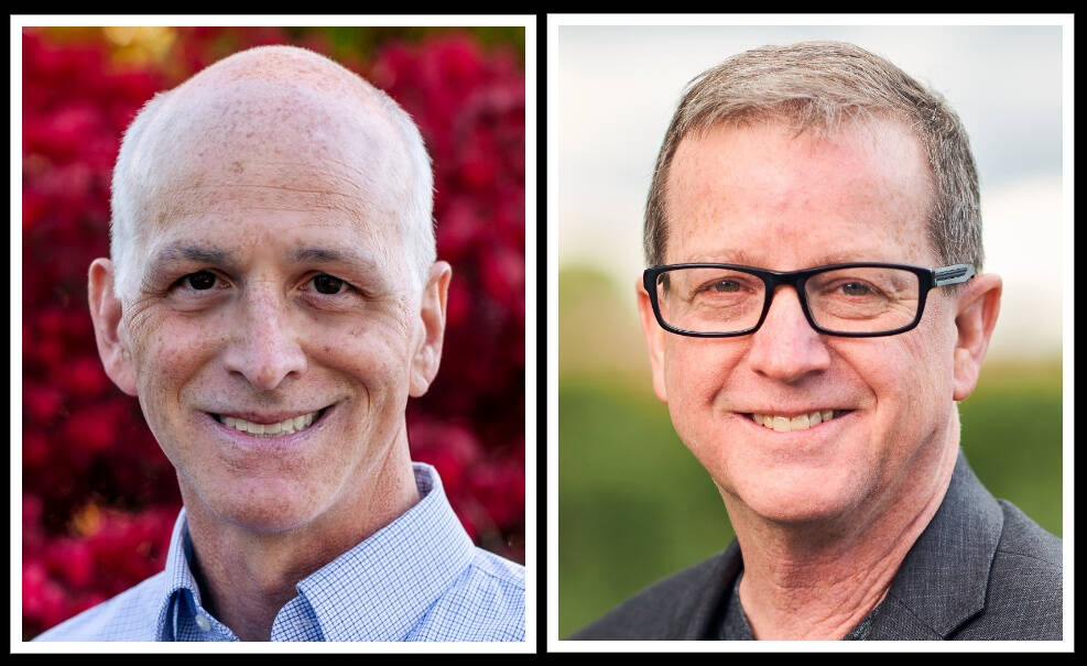 From left, Adam Smith and Doug Basler. Photos courtesy of King County Elections