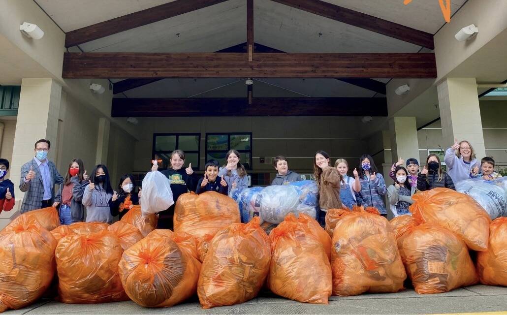 For the second year, the Mercer Island School District is partnering with Ridwell to collect and recycle plastic film. Photo courtesy of the Mercer Island School District