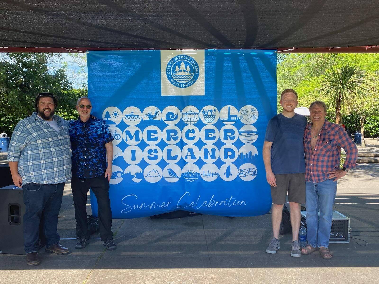 The Brian James Trio at Mercer Island’s Summer Celebration. They’ll be playing on the Island again on July 20 at Mercerdale Park. Photo courtesy of Allison Pring