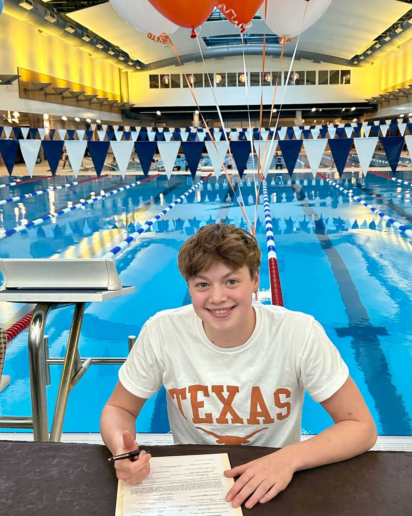 Mercer Island High School senior swimmer Piper Enge signed a national letter of intent to compete at the University of Texas. Enge is one of 18 swimmers named to the United States National Team for the 2024 World Aquatics Championships in Doha, Qatar, in February. Photo courtesy of the Mercer Island School District