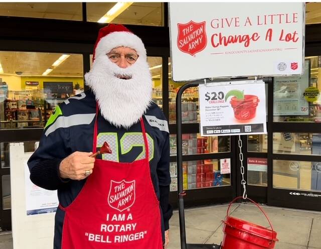 MI Rotary bellrings for Salvation Army | Mercer Island Reporter