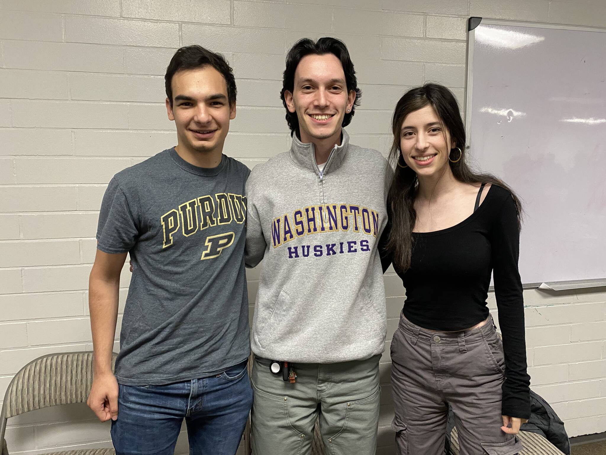 Left to right: Noam, Aner, Ophir. Photo courtesy of Ella Will/For the Reporter