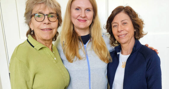 From left: Sue Colbourne, Nataliya Lukyanova, Daria Absher. (Courtesy photo)
