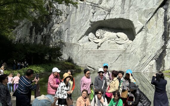 While in Lucerne, I found myself repeatedly visiting the famous wounded lion monument. Courtesy photo