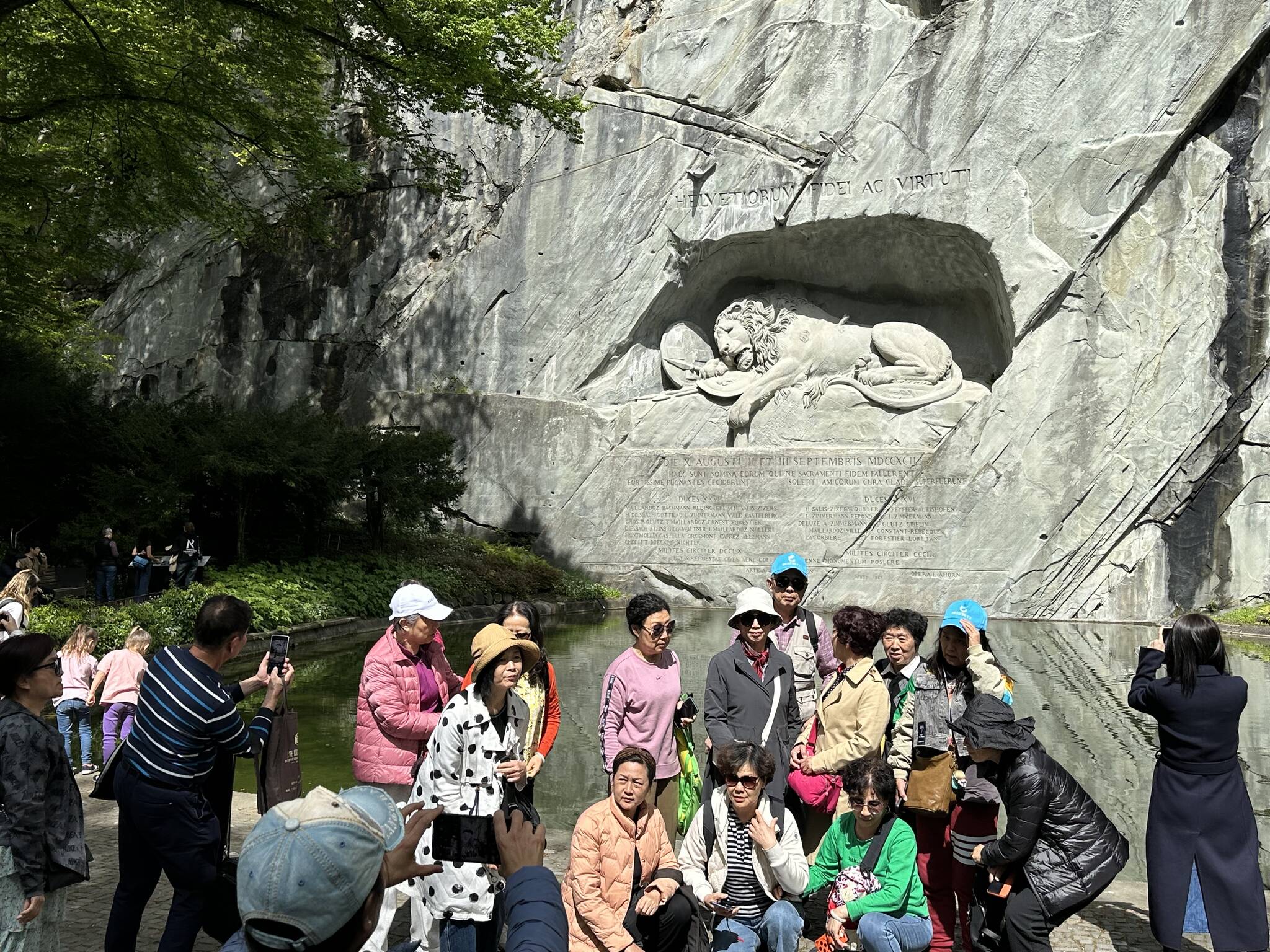 While in Lucerne, I found myself repeatedly visiting the famous wounded lion monument. Courtesy photo