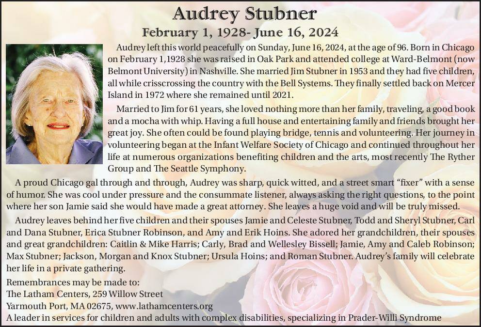Audrey Stubner | Obituary