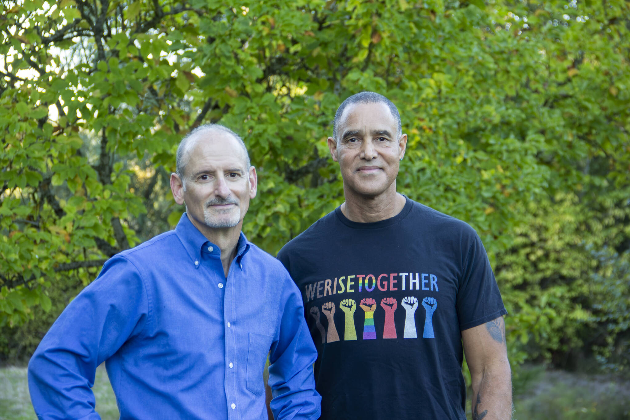 From left to right: Jonathan Stutz and Eddie Pate, authors of “Daily Practices of Inclusive Leaders.” Photo courtesy of Jonathan Stutz