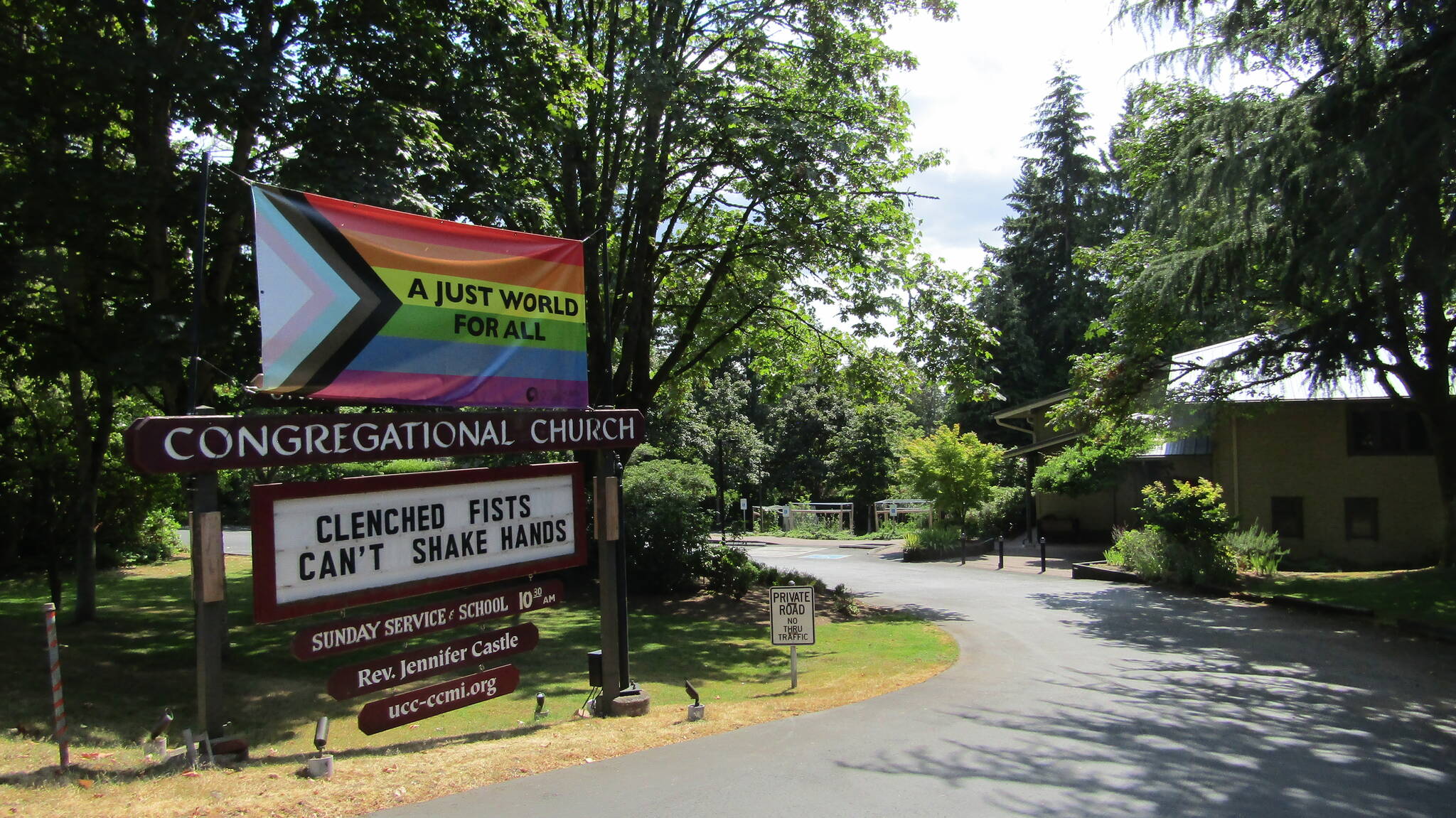 Congregational Church on Mercer Island. Photo courtesy of Annika Hauer