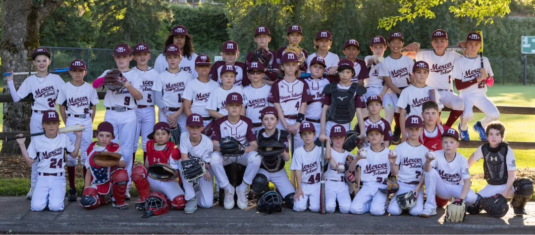 Mercer Island Little League’s Majors, 11s and 8/9/10s baseball all-star teams. Courtesy photo