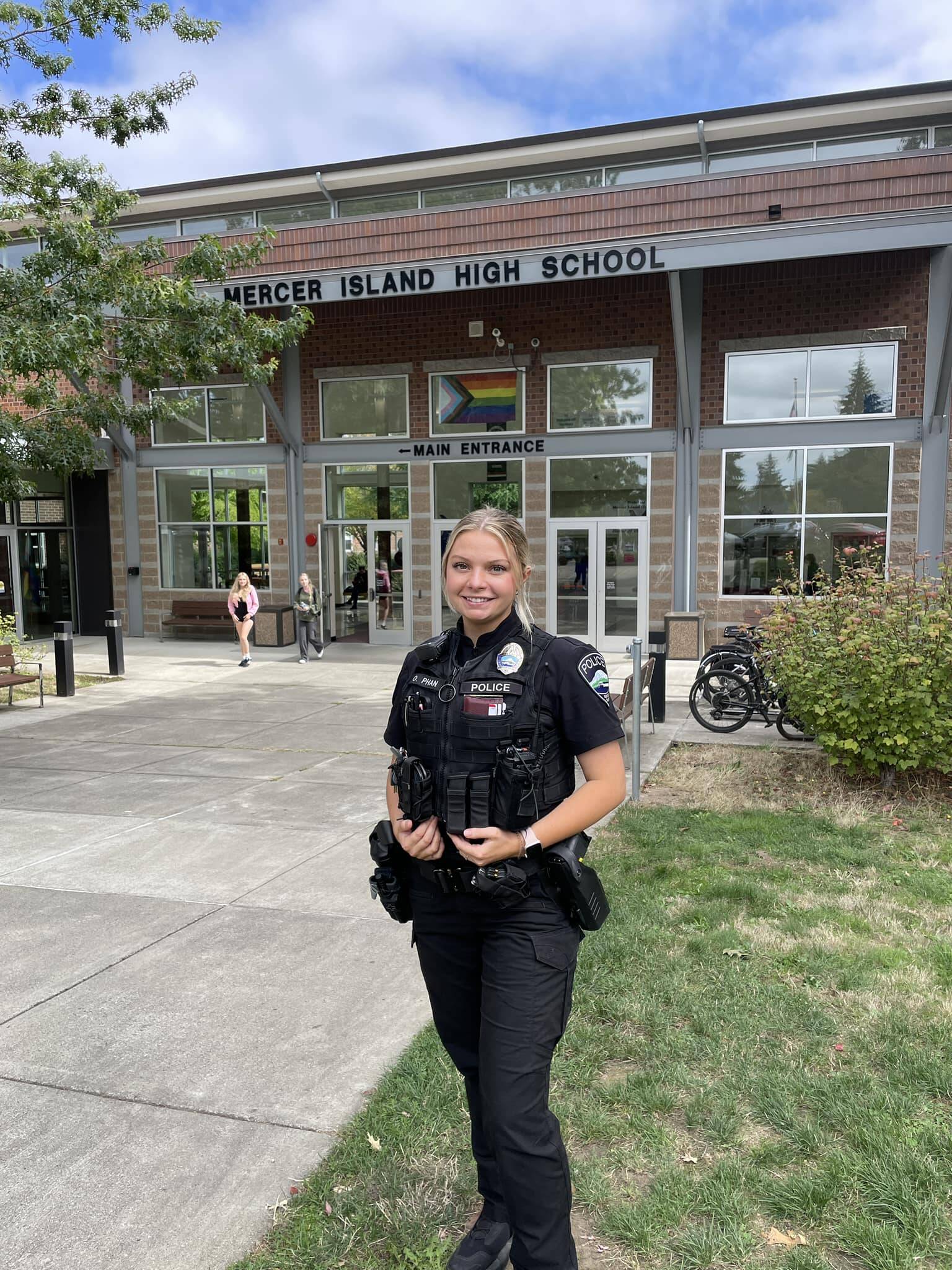 Mercer Island Police Department school resource officer Olivia Phan. Photo courtesy of the Mercer Island School District