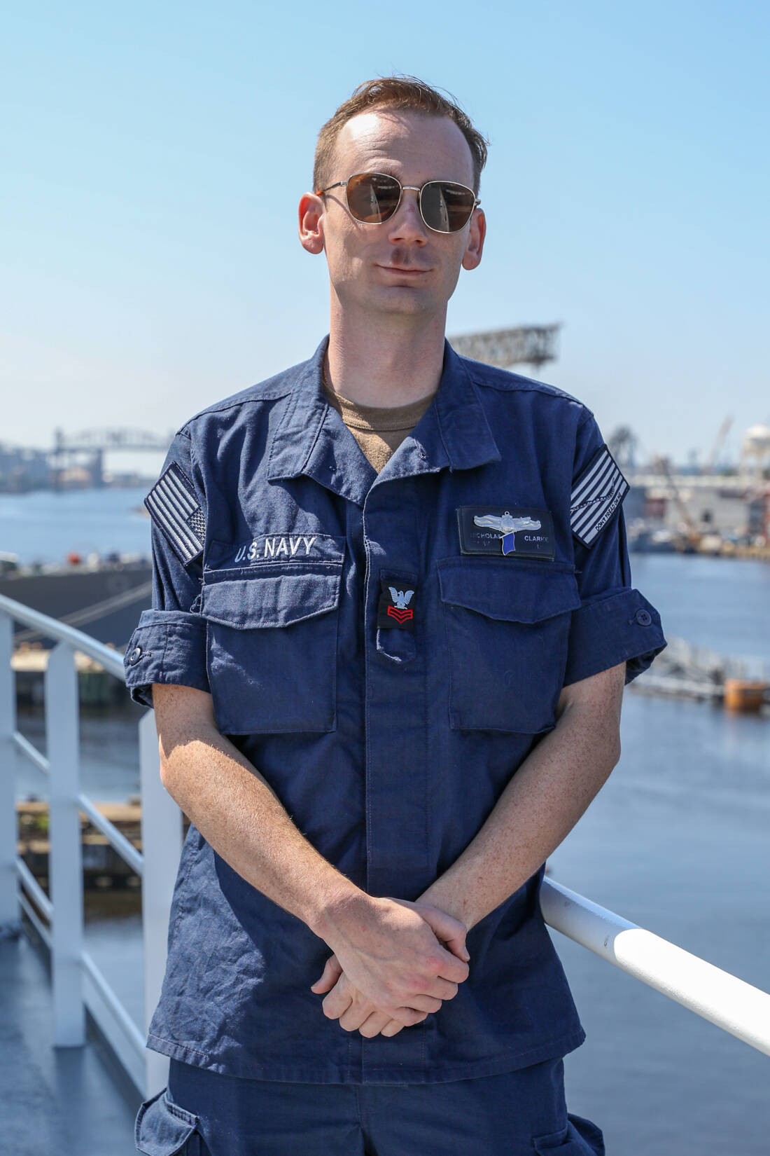 Petty Officer 1st Class Nicholas Clarke of Mercer Island. Photo courtesy of Mass Communication Specialist Seaman Sierra Garcia