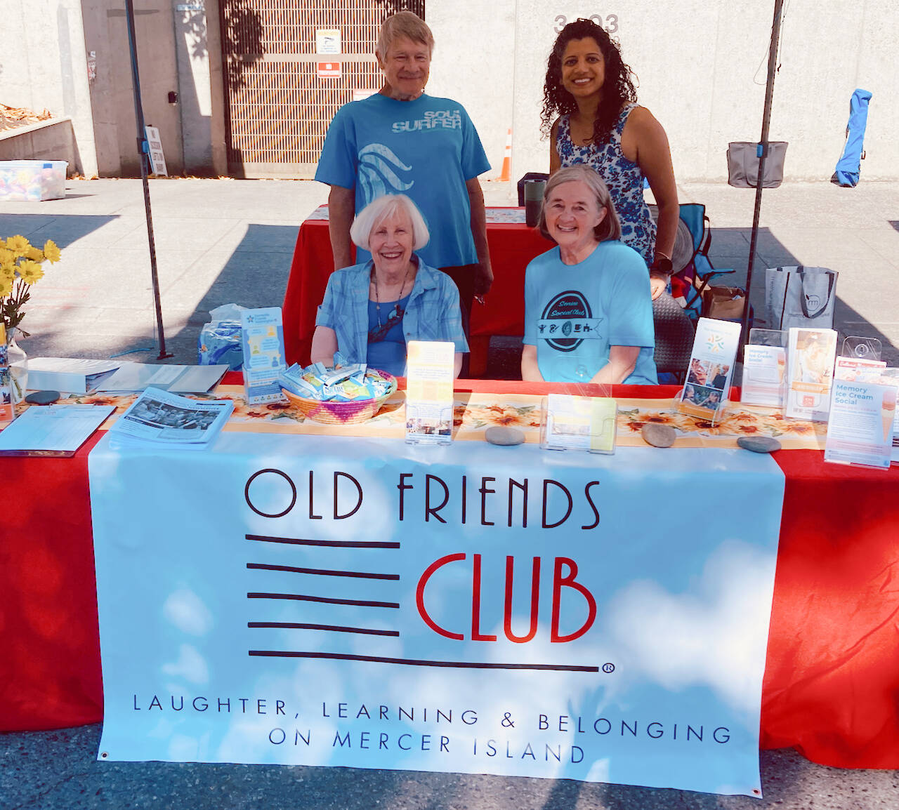 Representing the Mercer Island Old Friends Club are, (back row) Tim Murphy and Tanya Su, and (front row) Carin Mack and Patti Murphy. Courtesy photo