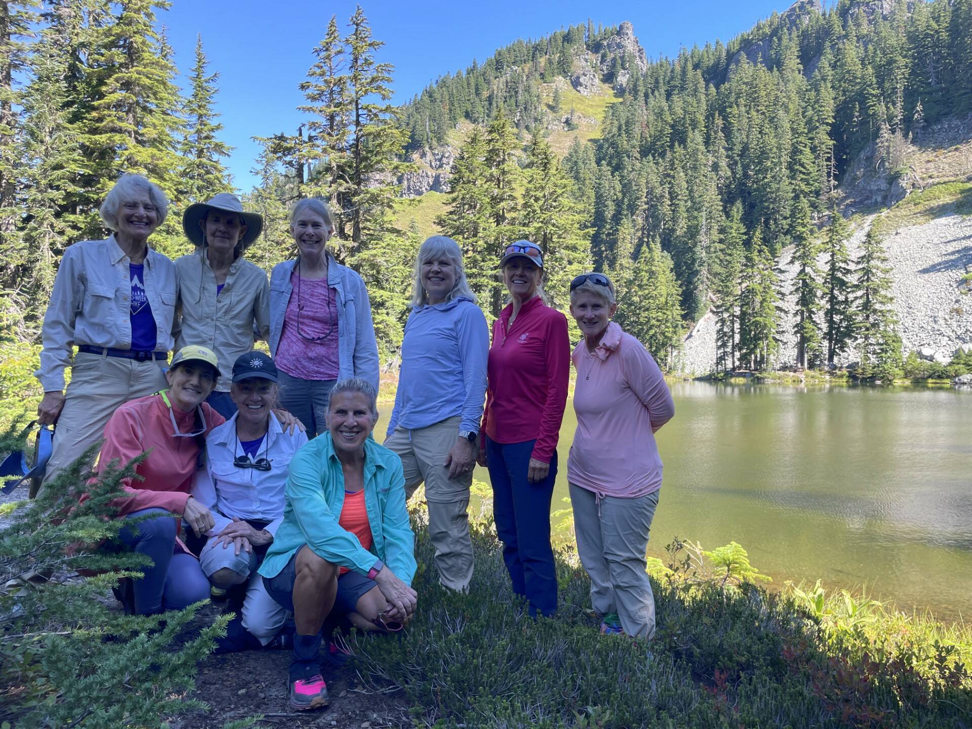 Team Survivor Northwest hike to Twin Lakes in the Mt. Baker-Snoqualmie National Forest. Courtesy photos